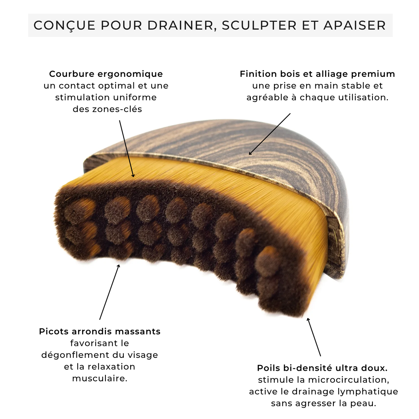 PureLift® - Brosse de Drainage Facial Sculptante
