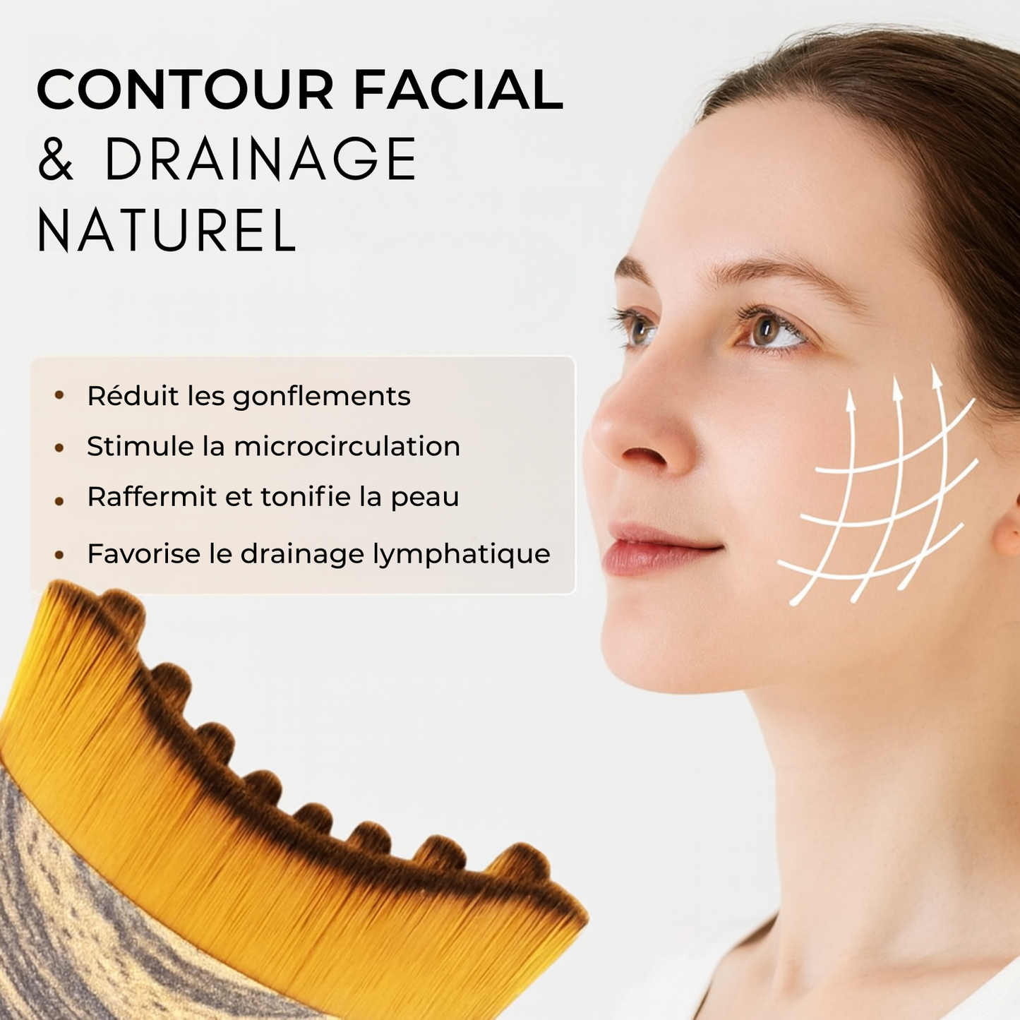 PureLift® - Brosse de Drainage Facial Sculptante