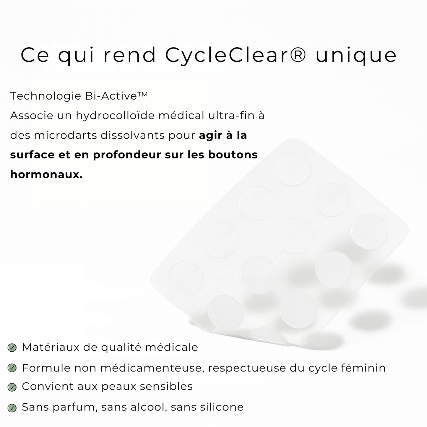 CycleClear® - Patchs Jour & Nuit pour l’Acné Hormonale